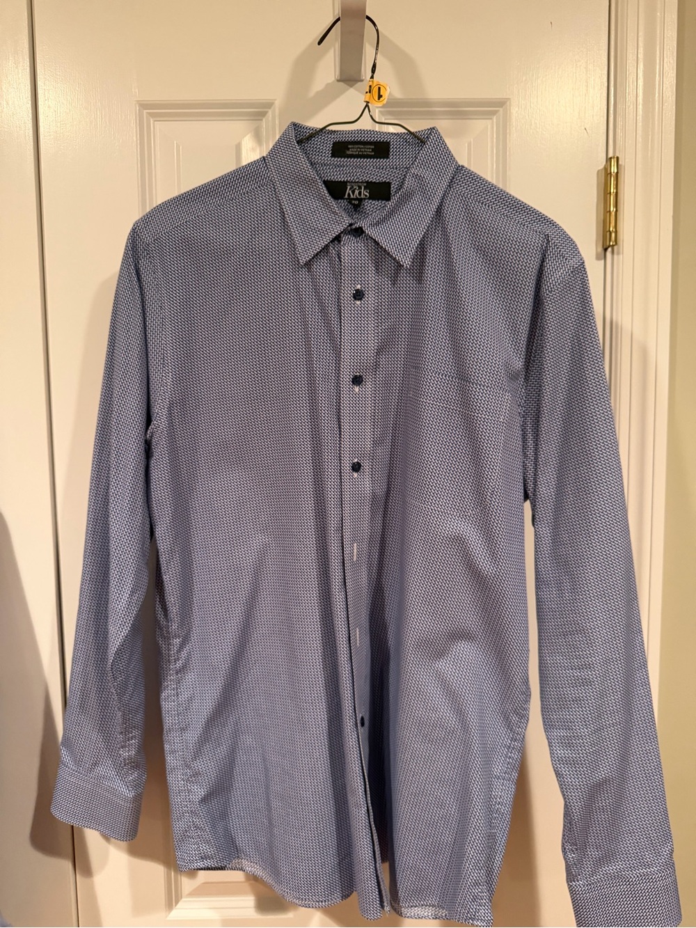 Nordstrom Men’s Blue Micro-Pattern Dress Shirt